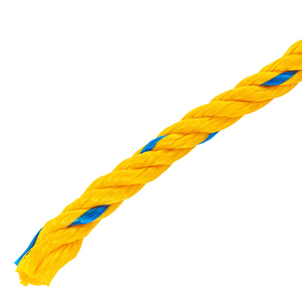 Metro de cuerda amarilla de polipropileno 10 mm, rollo 22m (CUE-101M)