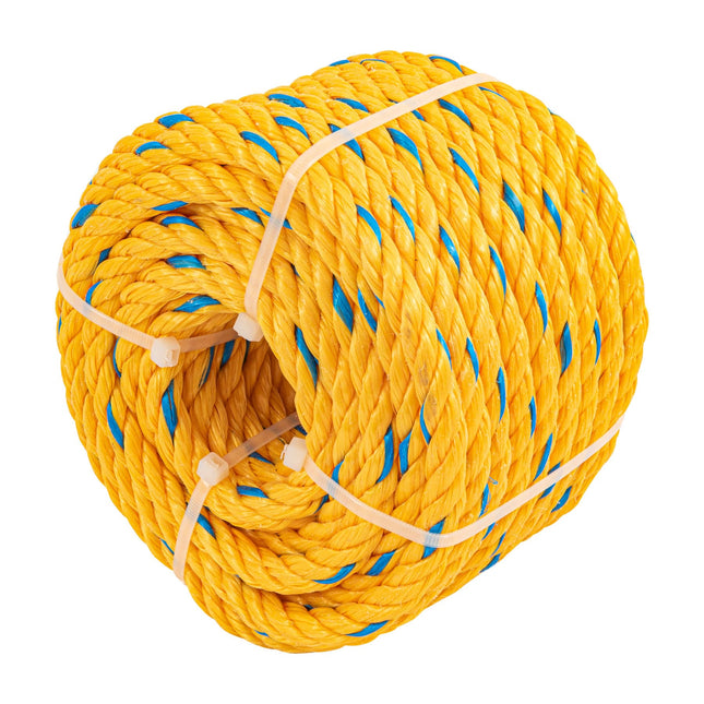 Metro de cuerda amarilla de polipropileno 11 mm, rollo 18m (CUE-111M)