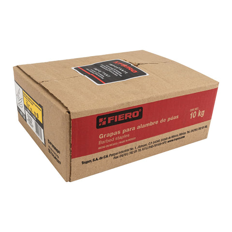 Caja con 10 kg grapas 1-1/2' galvanizadas p/alambre de púas | GRA-1-1/2G | 40128