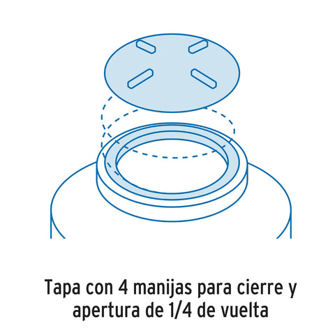 Tapa de 18' con arillo para tinaco, FOSET | ATIN-002 | 40131