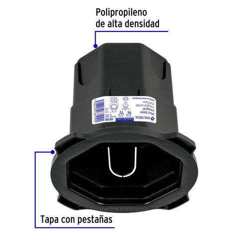 Mini bote integral 10 cm, aro interno de 8.5 cm, Volteck | BOINM-1085 | 40140