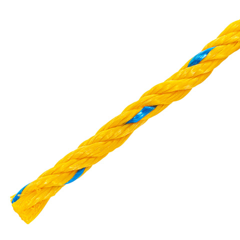 Metro de cuerda amarilla de polipropileno 10mm, carrete 440m | CUE-10M | 40177