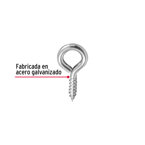 Blíster con 10 armellas cerradas de 18 x 50, FIERO | AR-18CB | 40721
