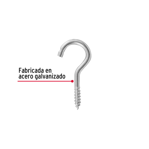 Blíster con 8 armellas abiertas de 19 x 60, FIERO | AR-19AB | 40727