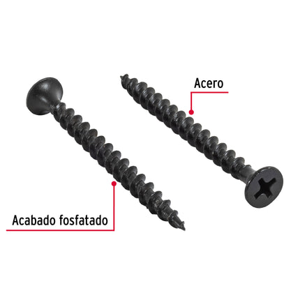 Blíster con 10 pijas multiusos, #8 x 2' , FIERO (PIJ-850A)