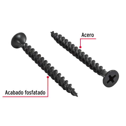 Blíster con 10 pijas multiusos, #8 x 2' , FIERO | PIJ-850A | 40734