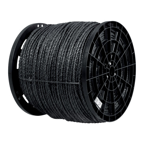 Kilo de cuerda negra de polipropileno 8 mm, carrete 20kg | CUE-08NK | 40764