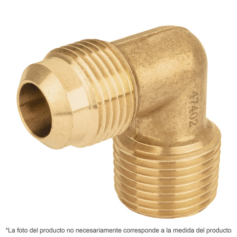 Codo terminal a 90° de latón 5/16' x 3/8', FOSET | CLG-514N | 41058