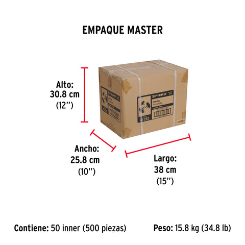 Caja con 100 chinches blancas, FIERO | CHI-100B | 41252