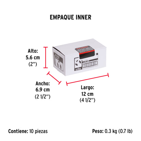 Caja con 100 chinches blancas, FIERO | CHI-100B | 41252