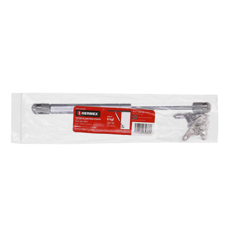 Pistón a gas con capacidad de 60 N / 6 kg, HERMEX | PIGA-60 | 42002