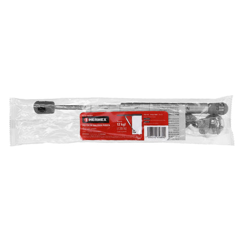 Pistón a gas con capacidad de 120 N / 12 kg, HERMEX | PIGA-120 | 42004