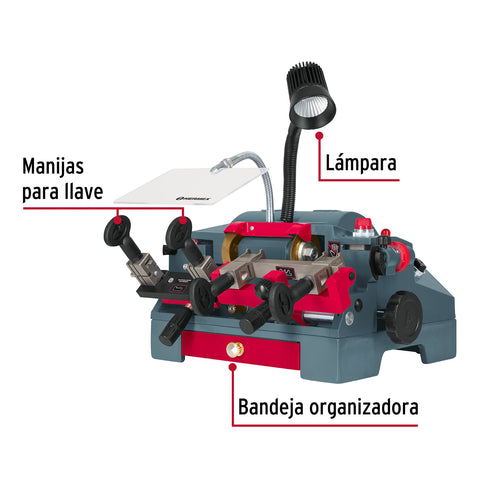 Duplicadora de 10 tipos de llaves, tipo torno, HERMEX | DUP-310 | 42666