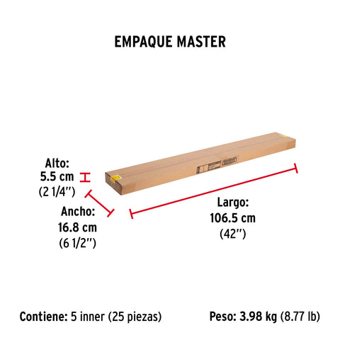 Guardapolvo fijo de 100 cm, aluminio, HERMEX | GUPO-100A | 43030