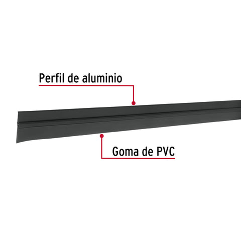 Guardapolvo fijo de 100 cm, negro, HERMEX | GUPO-100N | 43033