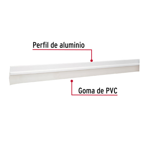Guardapolvo fijo de 120 cm, blanco, HERMEX | GUPO-120B | 43035
