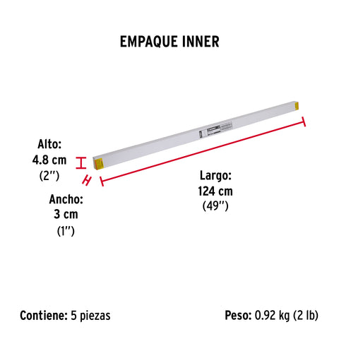 Guardapolvo fijo de 120 cm, blanco, HERMEX | GUPO-120B | 43035