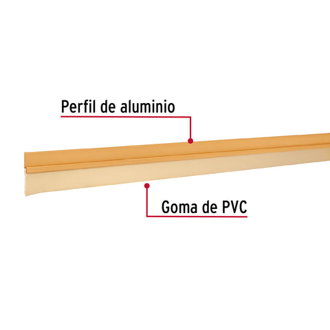 Guardapolvo fijo de 120 cm, dorado, HERMEX | GUPO-120D | 43036
