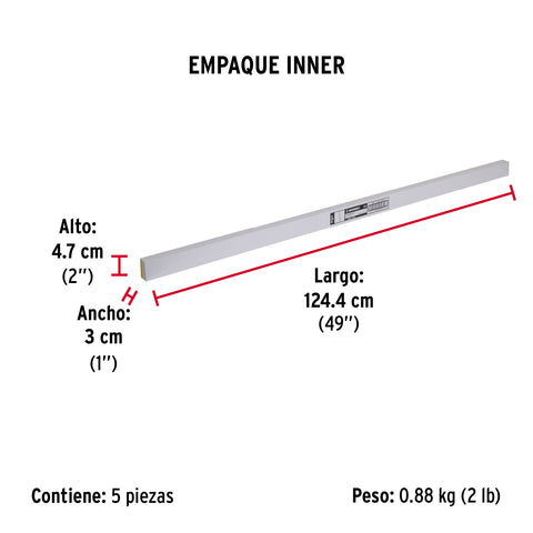 Guardapolvo fijo de 120 cm, dorado, HERMEX | GUPO-120D | 43036
