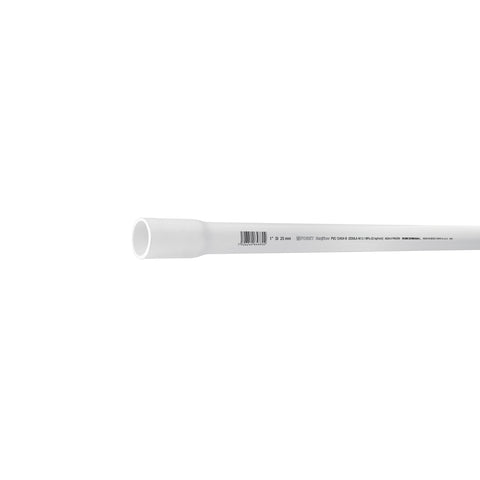 Tubo de 1' PVC hidráulico cédula 40, 3m, 1.4kg, FOSET | PVC-003 | 43040