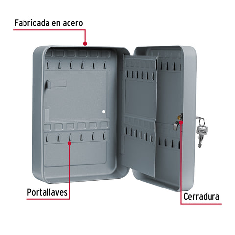 Caja con 36 ganchos para llaves, HERMEX | CALLA-36 | 43068