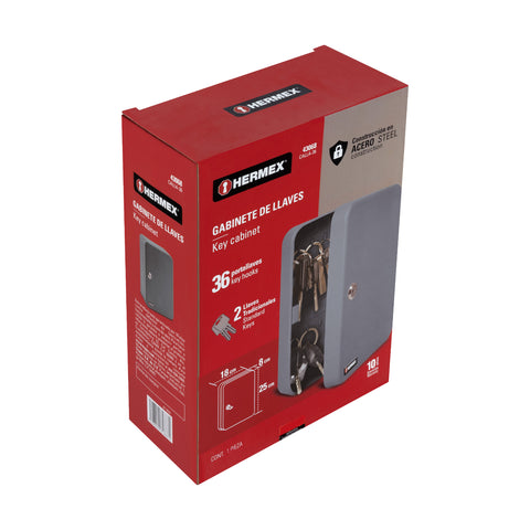 Caja con 36 ganchos para llaves, HERMEX | CALLA-36 | 43068
