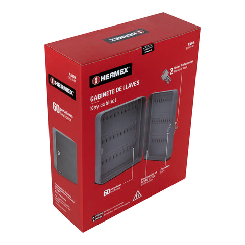 Caja con 60 ganchos para llaves, HERMEX | CALLA-60 | 43069