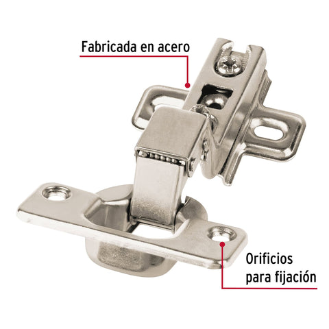 Bolsa c/2 bisagras bidimensionales de 110° cobertura interna | BIDI-110I | 43159