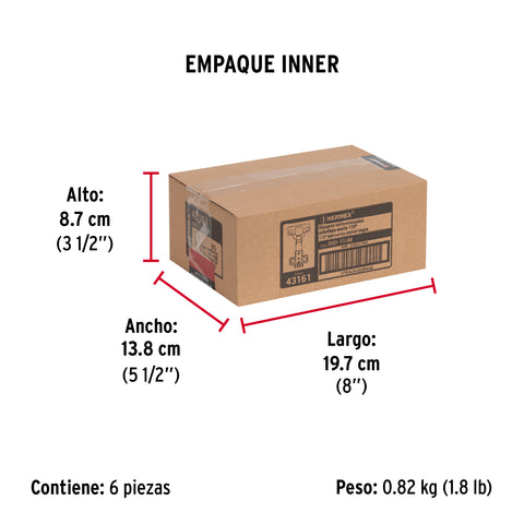 Bolsa c/2 bisagras bidimensionales de 110° cobertura media | BIDI-110M | 43161