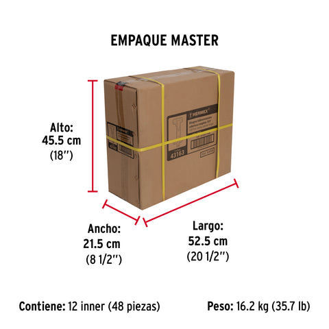 Bolsa c/2 bisagras bidimensionales de 165°cobertura completa | BIDI-165C | 43163