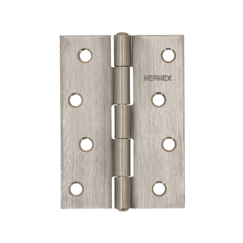 Bisagra rectangular 4' acero inoxidable, HERMEX | BR-404 | 43205