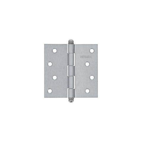 Bisagra cuadrada 4', satinado, cabeza redonda, HERMEX | BC-403R | 43258