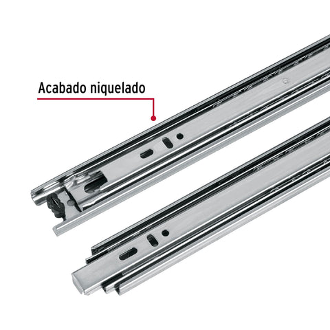 Bolsa con 2 correderas extensión 50 cm p/cajón, ancho 3.5 cm | COR-350 | 43288