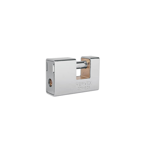 Candado antipalanca, 80mm, blindado, llave tetra, HERMEX | COR-80X | 43373
