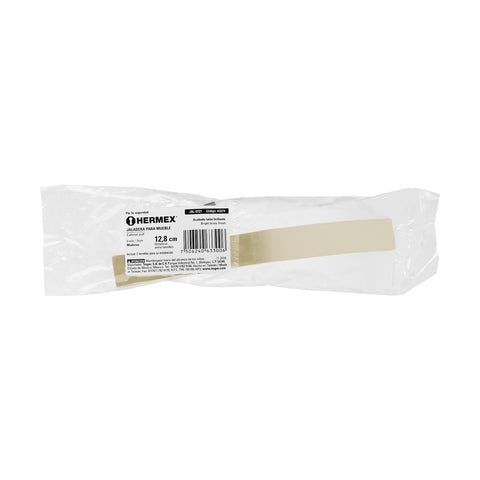 Jaladera de 128mm, línea Moderna, latón brillante, HERMEX | JAL-0721 | 43374