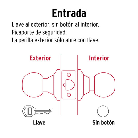 Cerradura tipo oval para entrada, latón antiguo, HERMEX | CEPO-22E | 43454