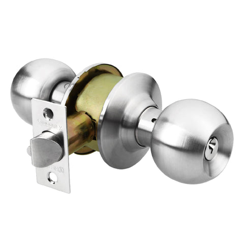 Cerradura tipo esfera para recámara, cromo mate, HERMEX | CEPO-31R | 43464
