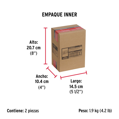 Cerradura sobreponer, puerta corrediza, instala-fácil, der. | CS-95D | 43490