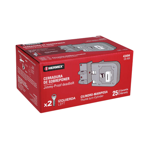 Cerradura sobreponer, puerta corrediza, mariposa, izquierda | CS-60I | 43494