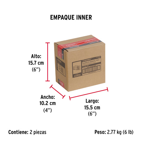 Cerradura sobreponer, puerta corrediza, clásica, izquierda | CS-65I | 43495