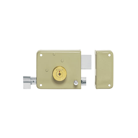 Cerradura sobreponer derecha clásica, llave tetra, caja | CS-80D | 43528