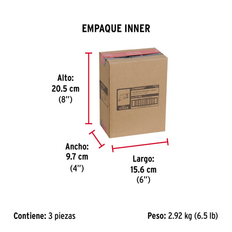 Cerradura sobreponer derecha clásica, llave tetra, caja | CS-80D | 43528
