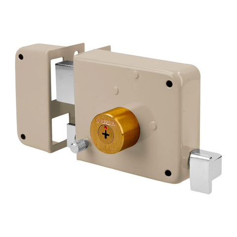 Cerradura sobreponer izquierda clásica, llave tetra, caja | CS-80I | 43530