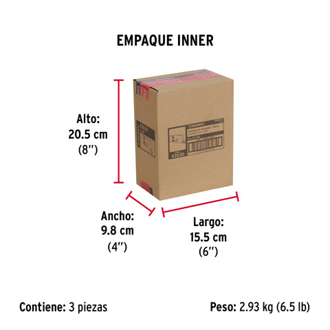 Cerradura sobreponer izquierda clásica, llave tetra, caja | CS-80I | 43530