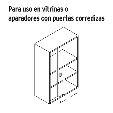 Cerradura para vitrina, HERMEX | CV-10 | 43535