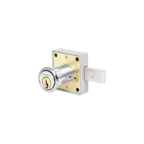 Cerradura para mueble, modelo 25, cromo, HERMEX | CM-25C | 43559