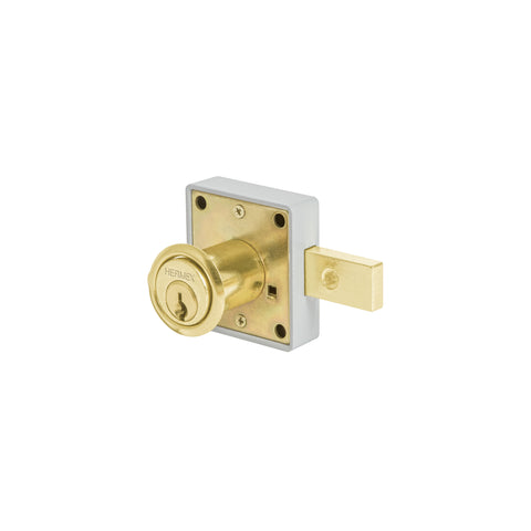 Cerradura para mueble, modelo 26, latón, HERMEX | CM-26L | 43568