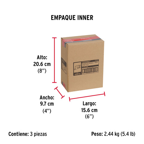 Cerradura sobreponer der clásica, llave tradicional, caja | CS-70D | 43574