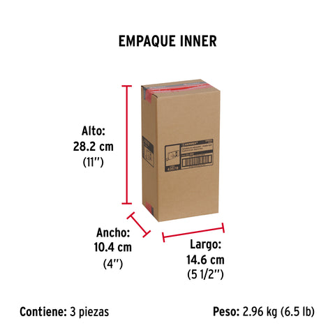 Cerradura sobreponer der instala-fácil, llave tetra, caja | CS-85D | 43578