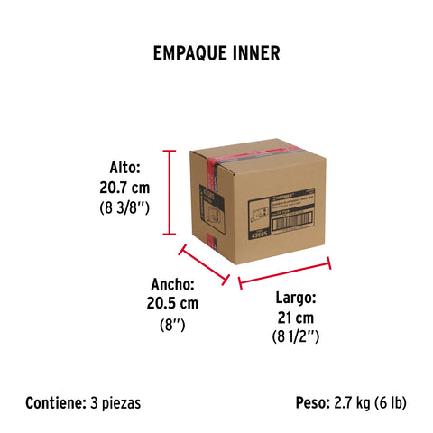 Cerradura sobreponer der instala-fácil, tradicional, blíster | CS-75DB | 43585
